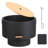 26 in Smokeless Fire Pit with Removable Ash Pan, Wood Burning Firepit Table with Lid&Fire Poker, 360°Airflow Outdoor Fireplace with Dust Bag, Outdoor Fire Pits for BBQ, Table, Bonfire, Camping