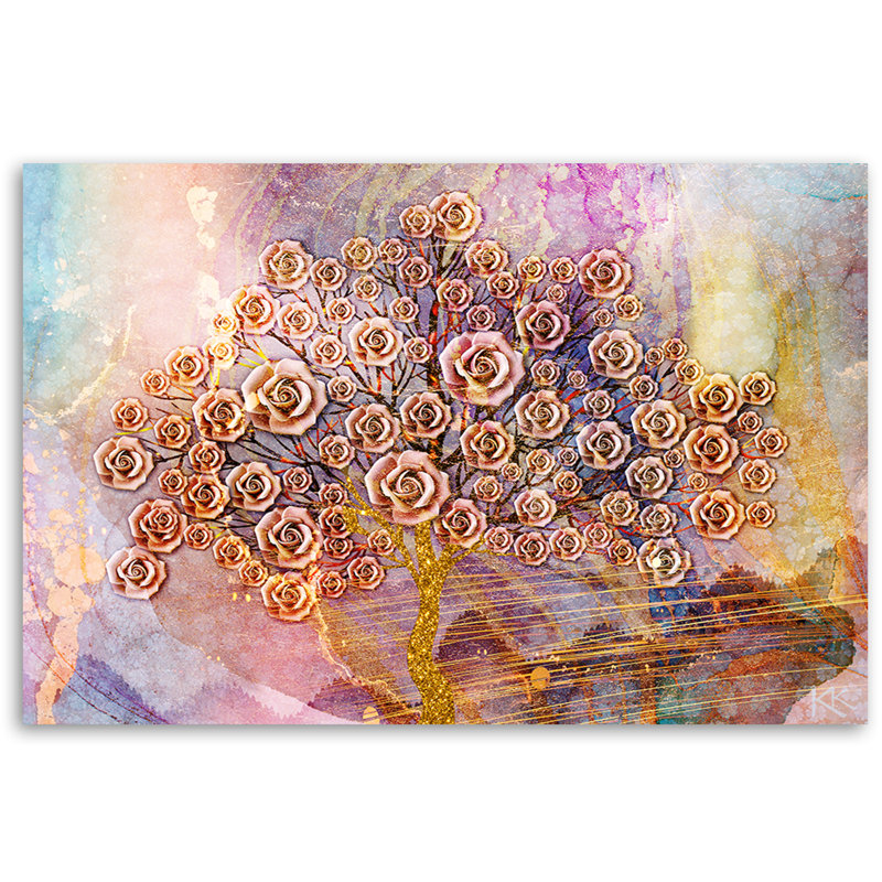 Klimt Tree Of Life - Wrapped Canvas Print, 70cm H x 100cm W