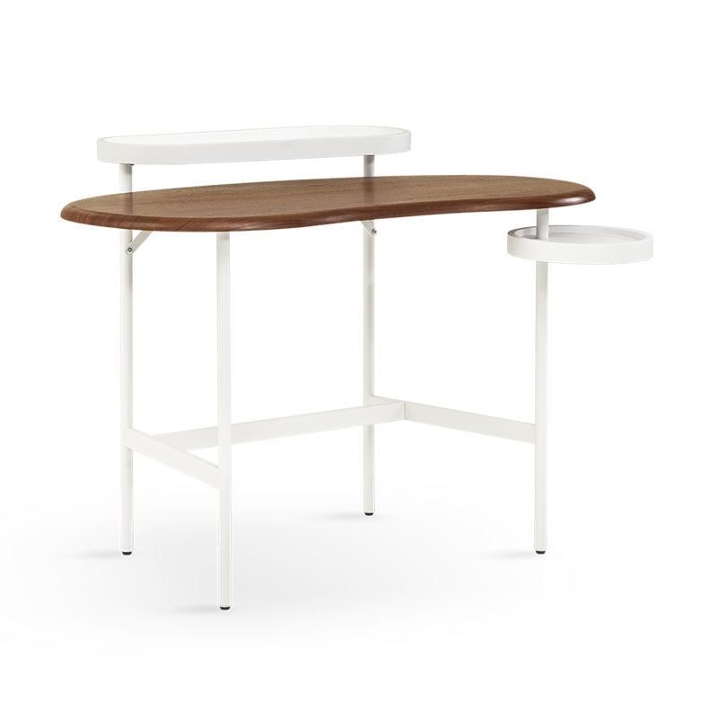 Flow Dressing Table with Side Shelf, Walnut