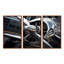 «Silver Wings Chrome Reflection Airliner» - ensemble d'art mural train-1640091541-1640091539