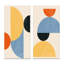Minimal 20S Bauhaus Geometric III - ensemble de 2 peintures-1873040110-1873040111