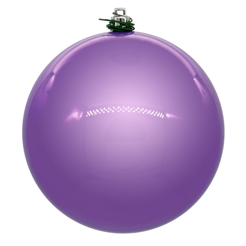 Ensemble d'ornement boule 4 pièces, H 4,75 po x l 4,75 po x P 4,75 po, Lavande