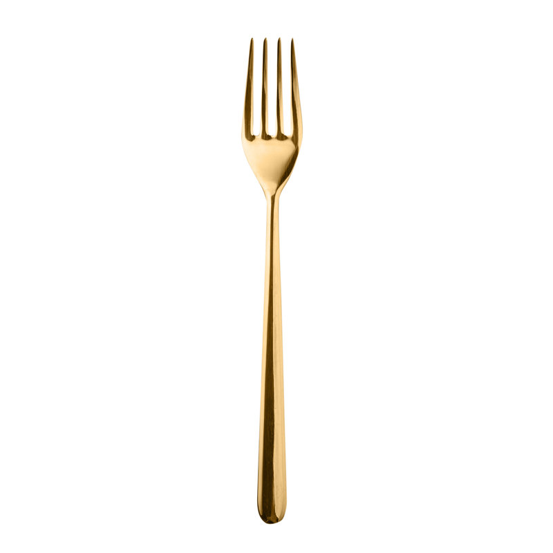 Linea Table Fork - 24 Pieces, Oro
