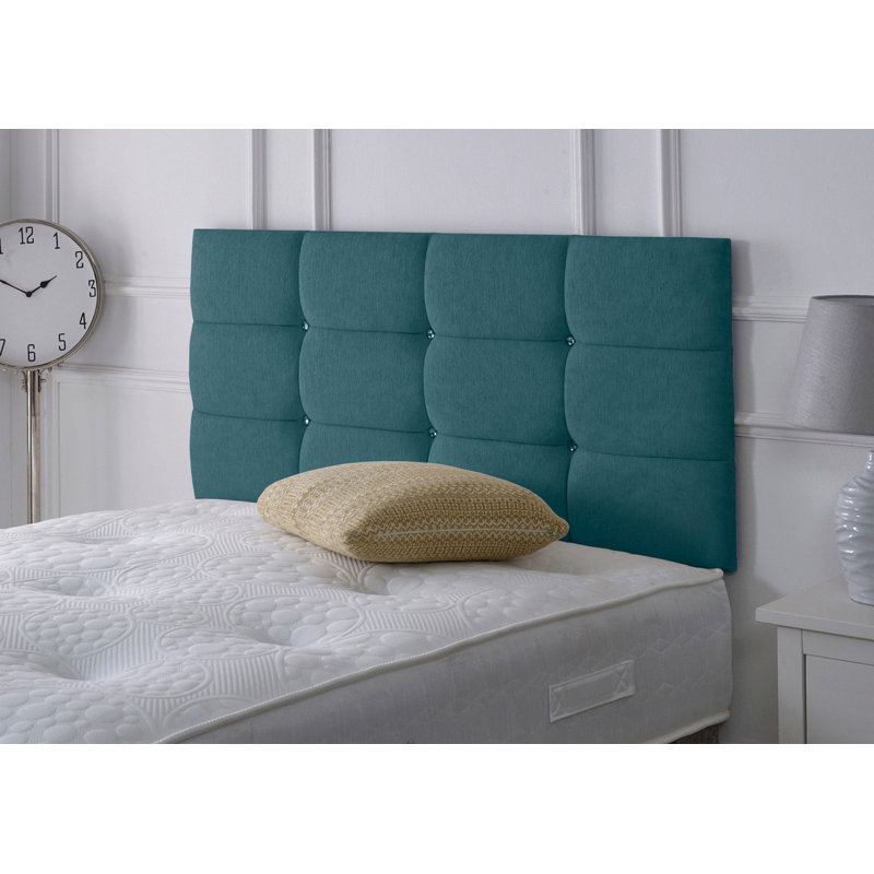 Upholstered Headboard, Teal Chenille, Double (4'6)