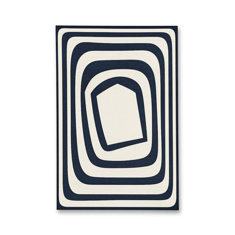 Tapis blanc tissé Mosso, 2'6" x 4'11"