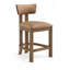 Tabouret de comptoir rembourré en cuir Phalan-428842838-428842879