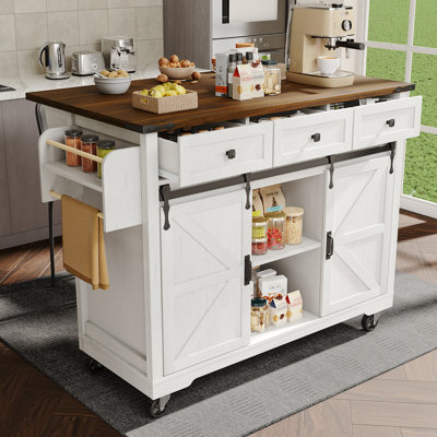 140 cm W Kitchen Island with Top