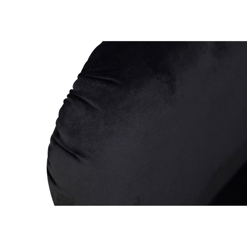 Fauteuil demi-tonneau Disdier, Microfibre noire