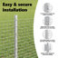 Vidaxl Fence With Posts Steel-116798078-116798044
