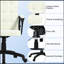 Chaise de bureau en lin Majeris-2110083586