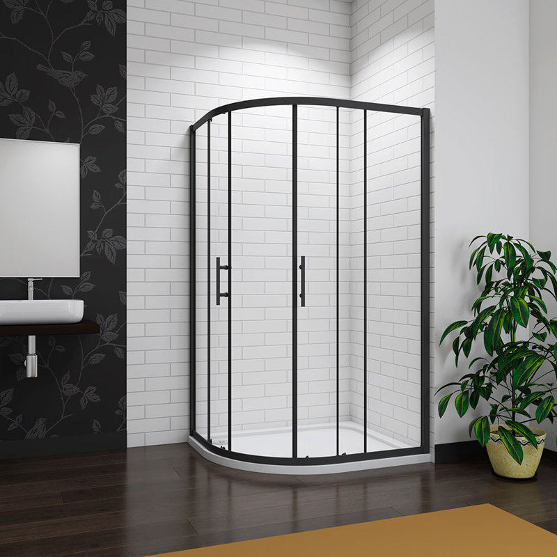 Bloomington Quadrant Shower Enclosure, Black