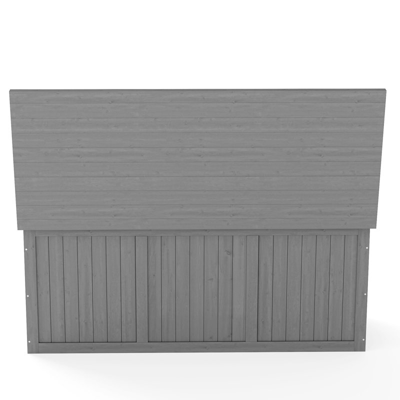 112 Gallon Outdoor Deck Box For Patio, Poolside, Or Garden - Stylish Solid Wood Storage With Dual-Purpose Seat And Table Regions Patio Furniture Cushions, Pool Accessories, Tools , Low Maintenance,