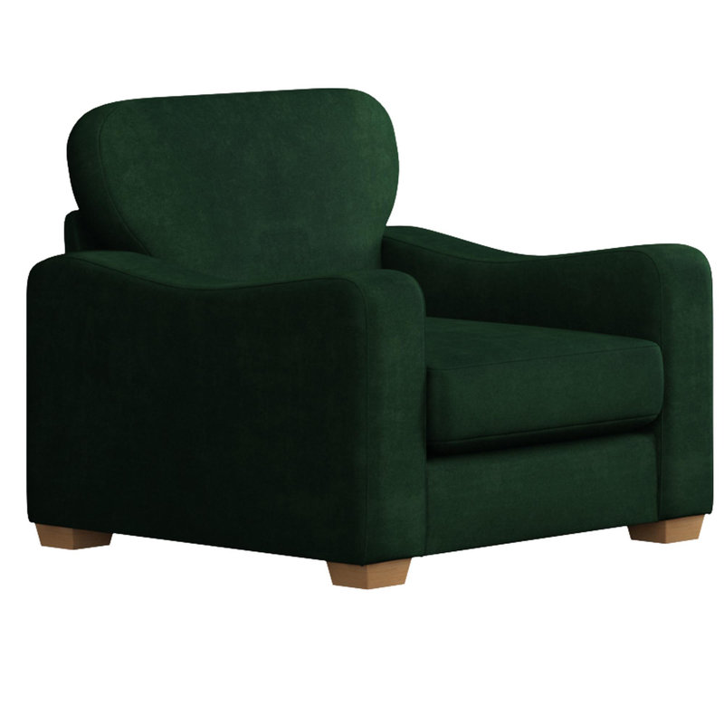 Upholstered Armchair, Sable