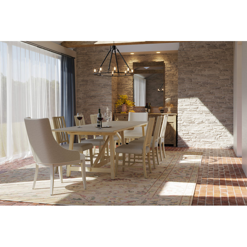 Sidereal Solid Oak Dining Table, Stripped Oak
