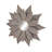 Metal Starburst Light Brown Wall Mirror