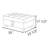 Semi PU Synthetic Leather Storage Ottoman-1686062906