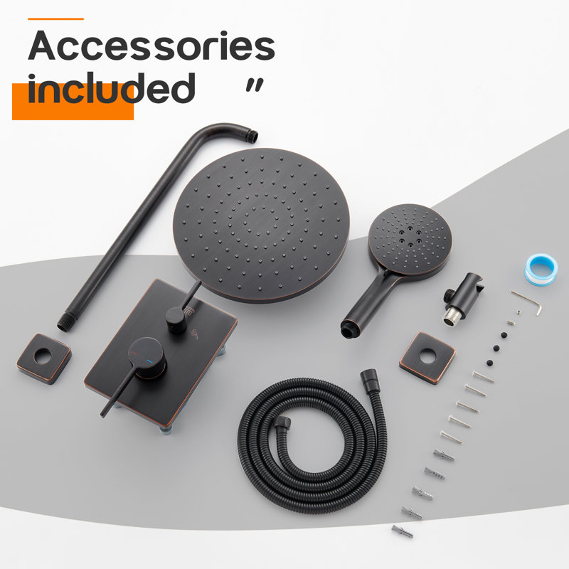 Bathroom Shower System, Oil Rubbed Bronze