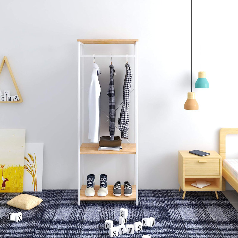 Ischua 60cm Clothing Rack, Light Woodlook