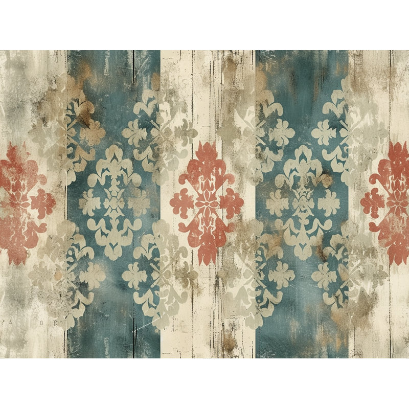 Rideaux à motif floral, rideaux transparents et occultant - 1 panneau, L 53 po x L 87 po