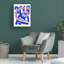 «Beat» sur une impression sur toile