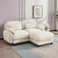 Canapé modulable deux places avec pouf amovible-1112572435