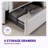 Zelna Upholstered Platform Storage Bed with 4 Drawers and Sleek Button Tufting-116397762-116397773