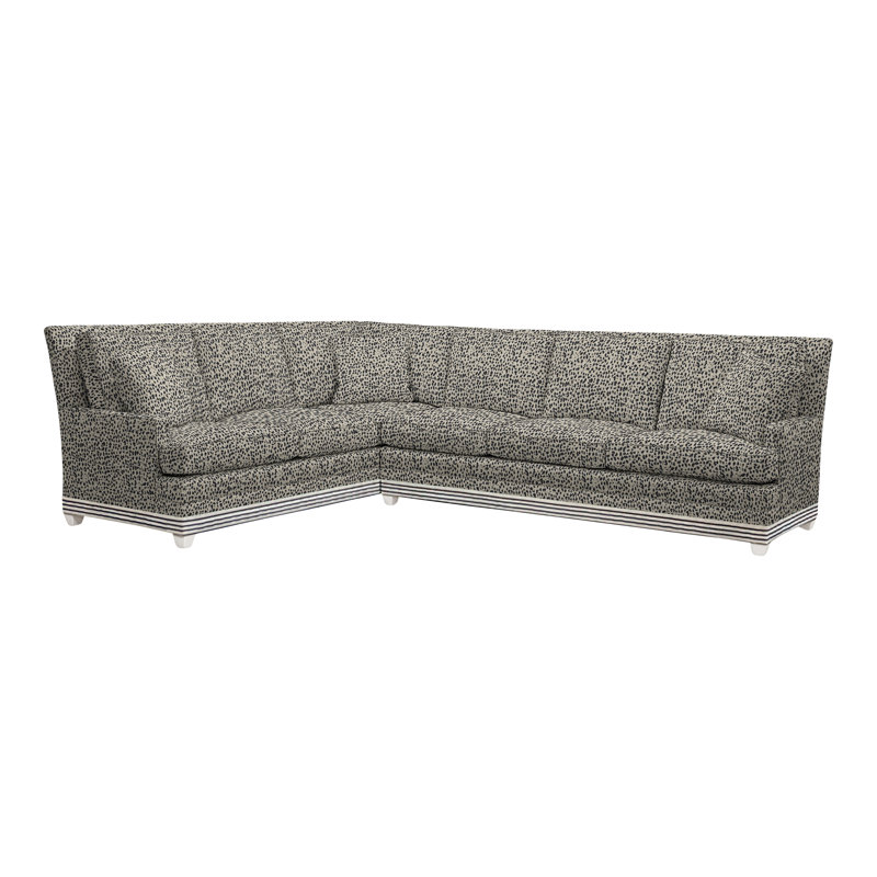 Riverside Chaise Sectional, Callaloo Cotton, No, Casa Blanca