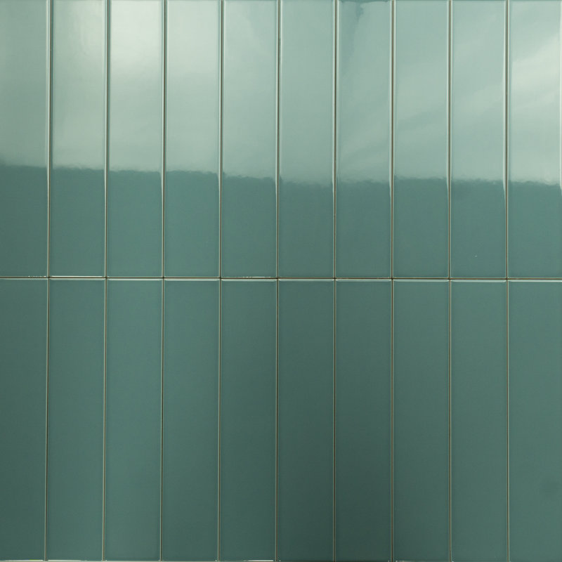 Carreau de mur de métro italien Up 2 "x 10" Up, Vert
