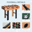 HOMCOM 4 in 1 Multi Games Table Hockey Mini Foosball Billiards 2 Types