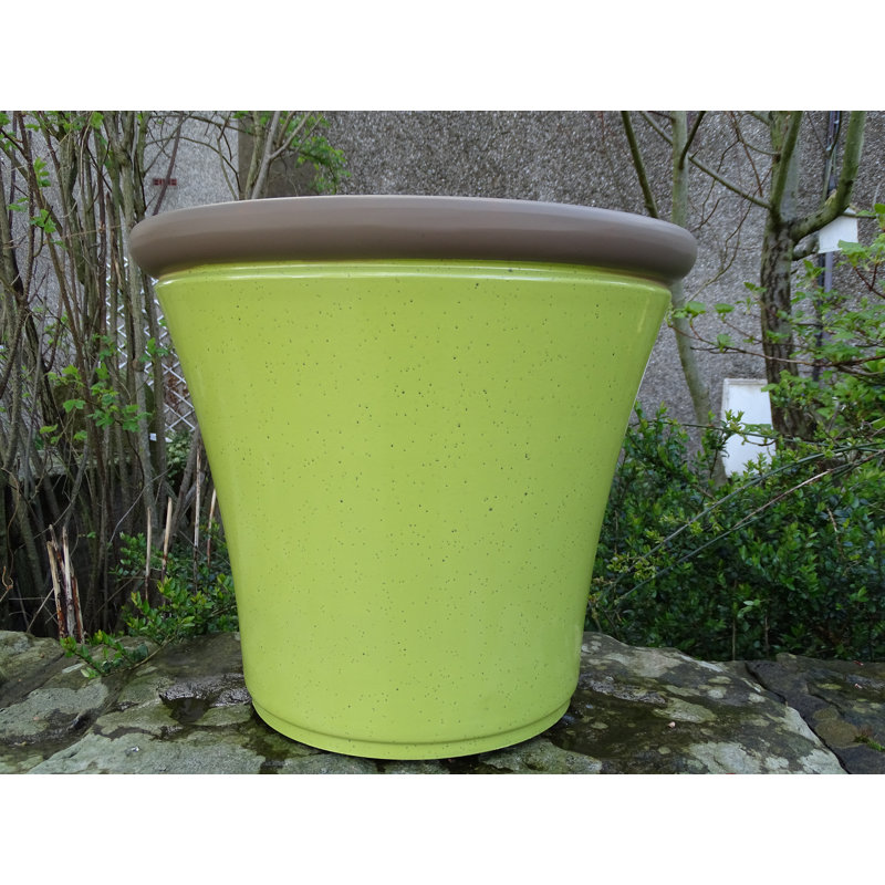Canady Pot Planter, 38 cm H x 46 cm W x 46 cm D, Apple Green