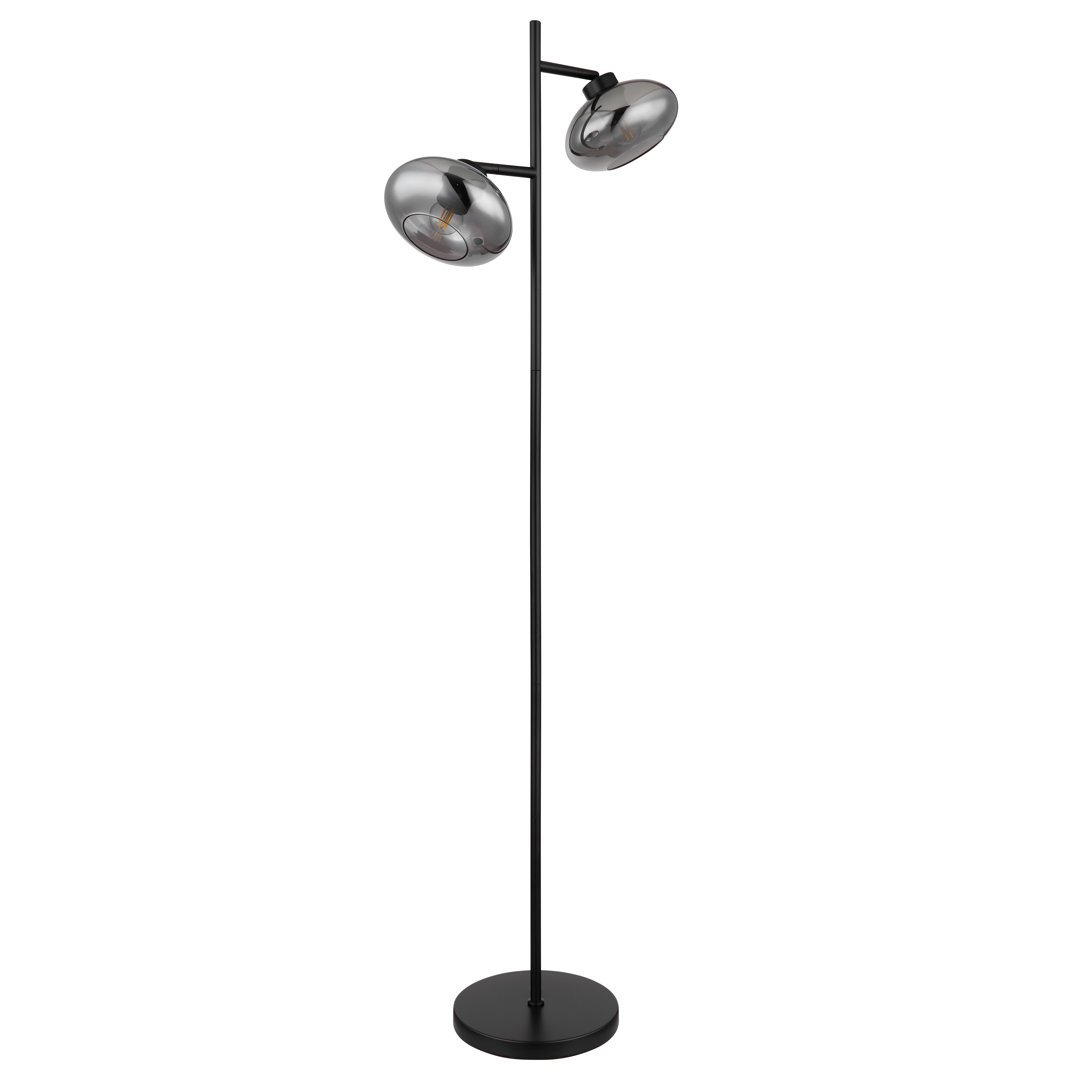 150cm Stehlampe in Schwarz