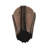 Sculptural Fluted Metal Flower Vase for Living Room Decor - Modern Tall Table Vase Accent for Home, Console, or Entryway Display - Bronze & Copper-1473350816