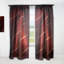 Panneau de rideau simple semi-diaphane avec passe-tringle Abstract-70405097