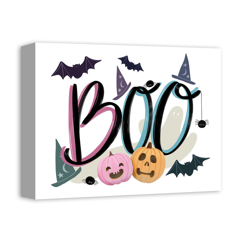 Boo, reproduction d'icônes sur toile, H 11 po x l 14 po x P 1,25 po