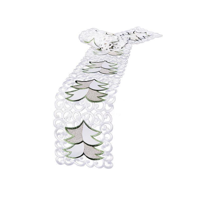 Coureur de vacances brodé cutwork Tannenbaum