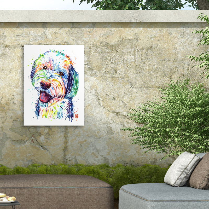 Toile d'extérieur Lisa Whitehouse Sheepadoodle, H 14 po x l 19 po
