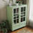 Minimalism Buffet Cabinet With Double Glass Doors And Drawer, Modern Wooden Storage Sideboard Cupboard For Living Room, Dining Room Hallway Entryway-550651668