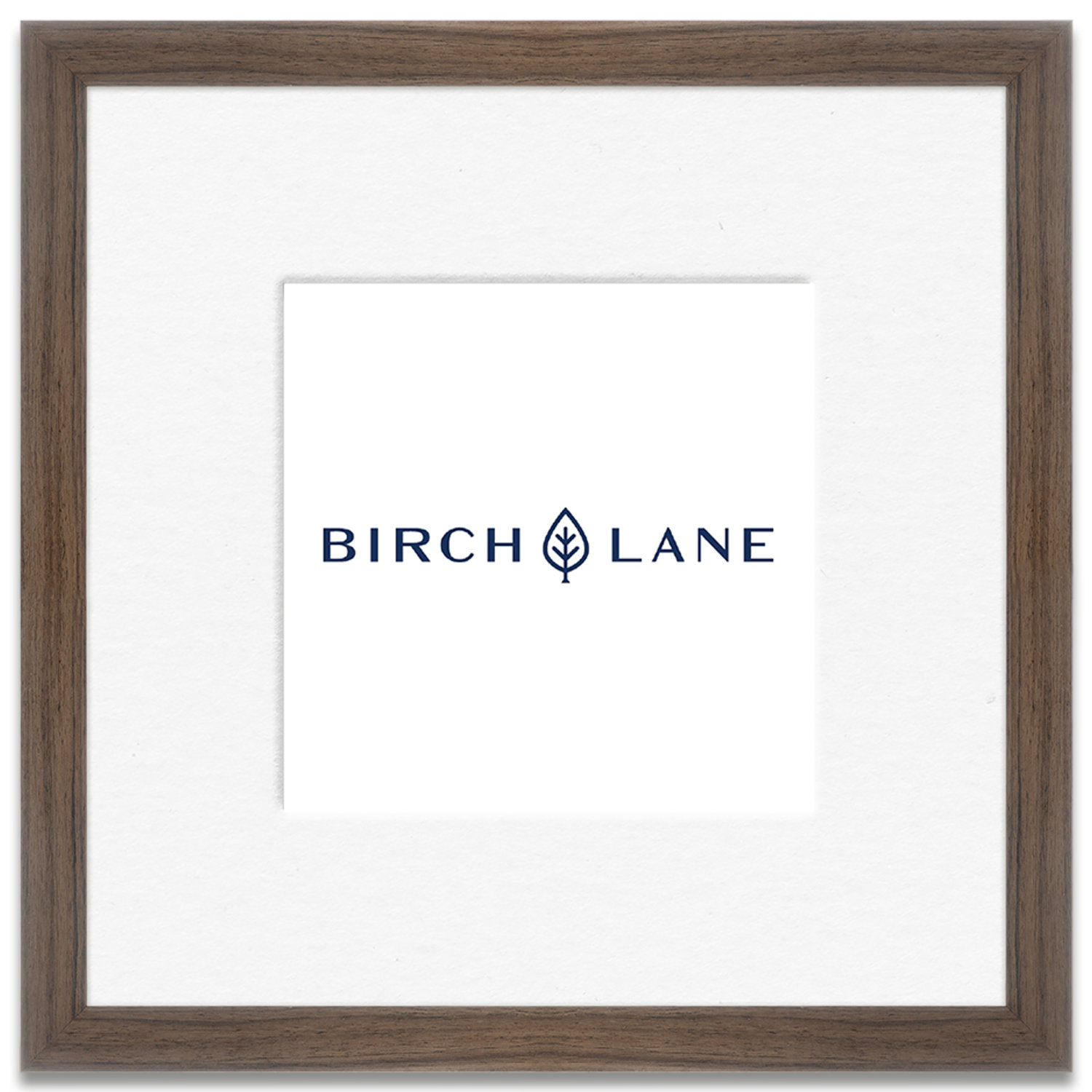Arkhurst Wood Picture Frame with Mat, Walnut, 20" x 20", 11" x 14"