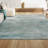 Alvieri Modern Berber Stripe Turquoise/Cream Rug-235662016