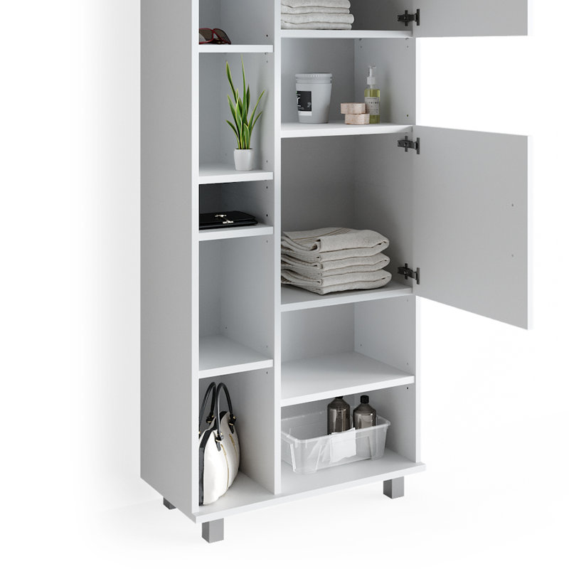 Lachaidh Freestanding Bathroom Storage, White