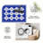 Royal Blue Southwestern Diamond carpet-easy to clean, machine-washable, soft and comfortable; suitable for door mats, kitchens, living rooms, bedrooms, corridors, and laundry areas. Easy to clean, durable carpet for home decoration.-487056812