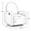 Fauteuil inclinable et pivotant 360 °-131146503