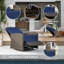 Fauteuil inclinable pivotant en osier pour l'extérieur Outsunny (excluant la table)-311161718