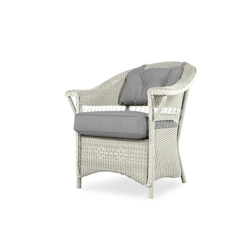 Nantucket Outdoor Dining Armchair, Friendly Flax, Linen