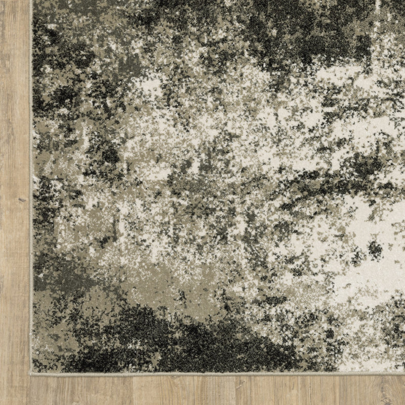 Abstract Indoor Rug, Rectangle 6'7" x 9'2"