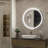 Lashonta Round Frameless Frontlit Bathroom Mirror with Stepless Brightness Adjustment, 3 Color Temperature & Defog Function-290134220