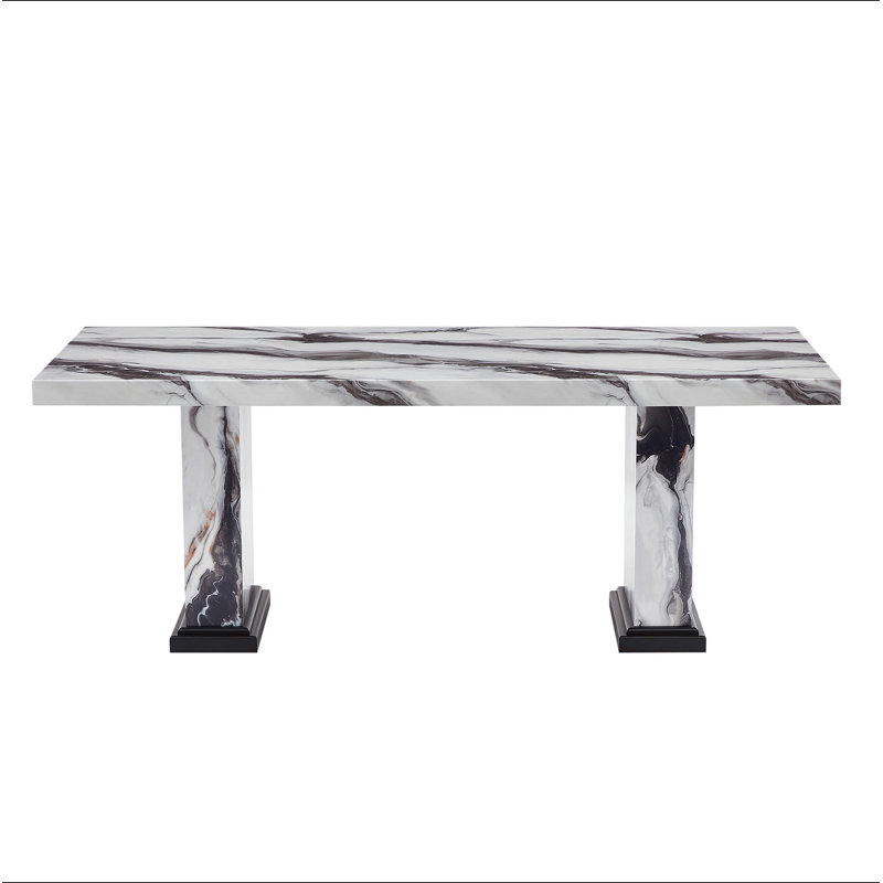 Faux Marble Dining Table