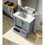 Meuble-lavabo gris foncé 30 po X P 18,25 po D