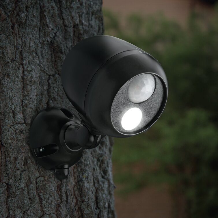 Mr. Beams 1 - Head LED Powered Dusk to Dawn Outdoor Security Spot Light with Motion Sensor and Timer & Reviews | Wayfair