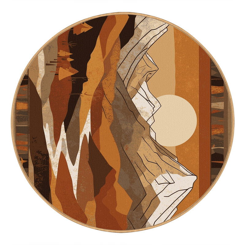 Celestial Canyon Rug, Round 5'